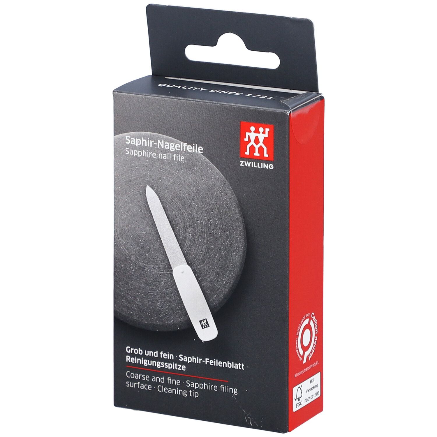 Zwilling Saphir-Nagelfeile 9 cm ergonomisch 1 St