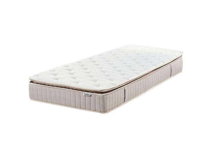 Beliani Latex-Taschenfederkernmatratze H2/3 Mittel 90/200 cm Daydream, Weiß, H2 + H3, 90x200 cm, Schlafzimmer, Matratzen