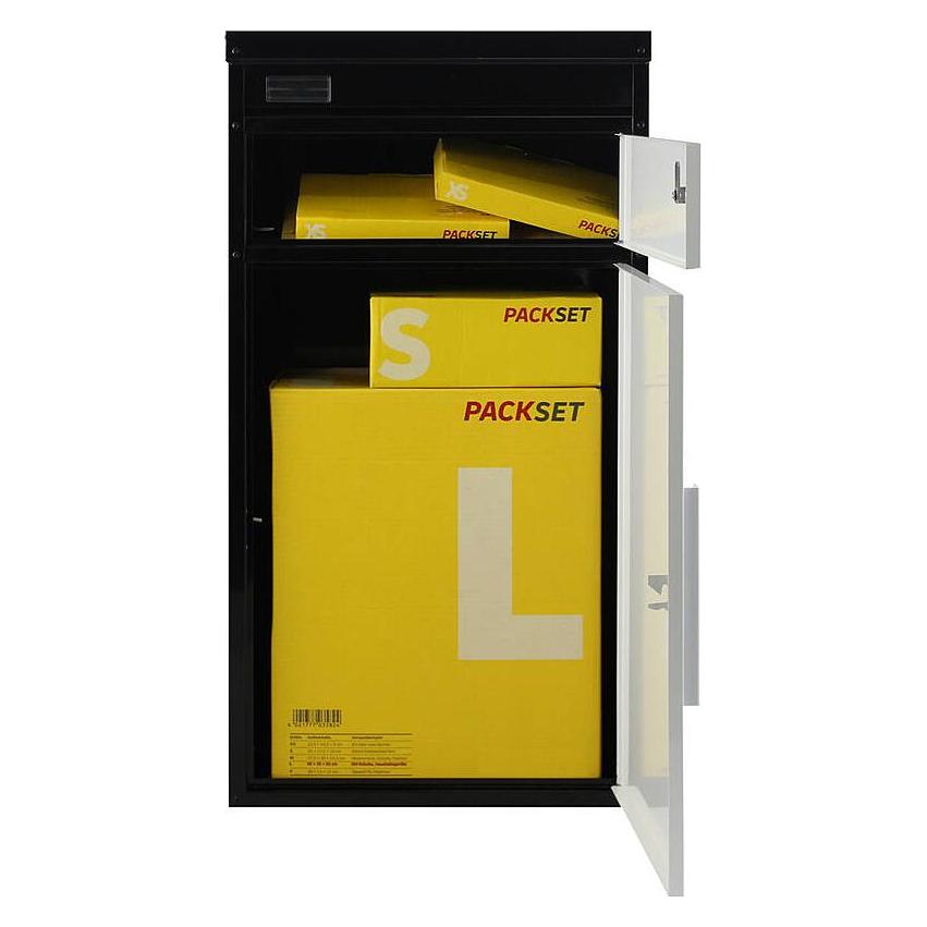 SafePost 65 TIAMAT Paketkasten schw/weiss + 2 Schl. (900311)