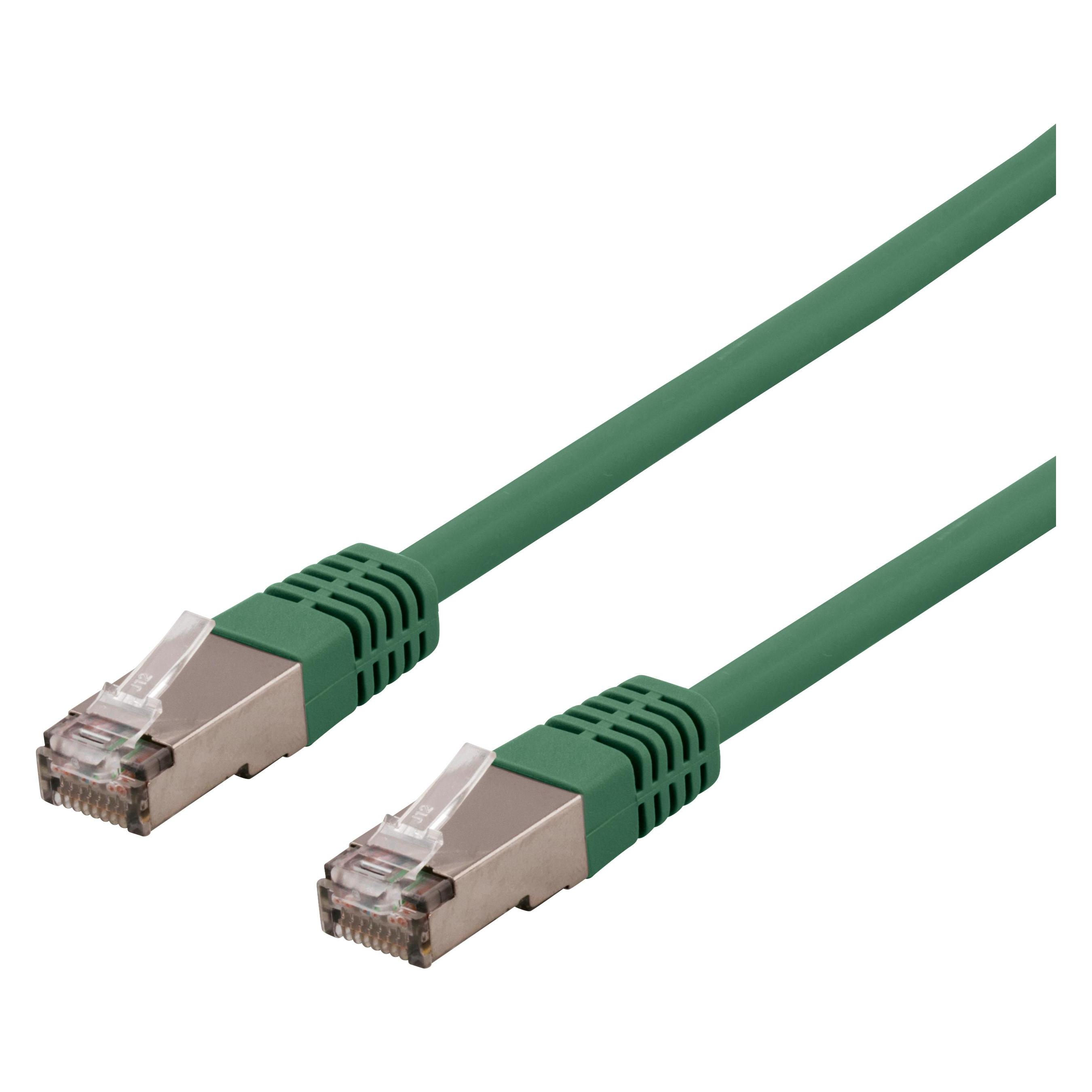 Deltaco SFTP-61GH - patchkabel - 1 m (S/FTP, CAT6, 1 m) (SFTP-61GH)