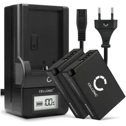 Cellonic Akku für Canon EOS R50, R100, R10, 77D, R8, 750D, 800D, RP, 200D, 250D (Kamera Akku), Kamera Stromversorgung, Schwarz