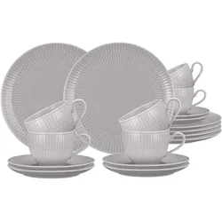 Seltmann Weiden Amina Kaffeeservice 18-teilig Silbergrau