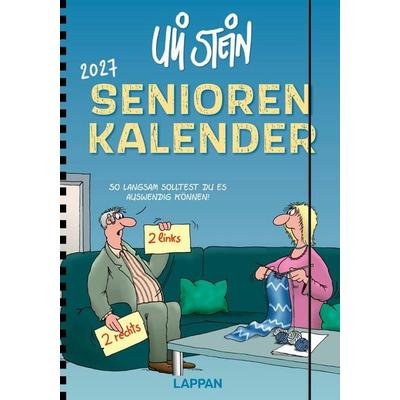 Uli Stein Senioren-Kalender 2027 mit Spiralbindung und Gummiband