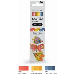COPIC® Layoutmarker-Set Ciao Brilliant Palette 1.0 + 6.0 mm farbsortiert