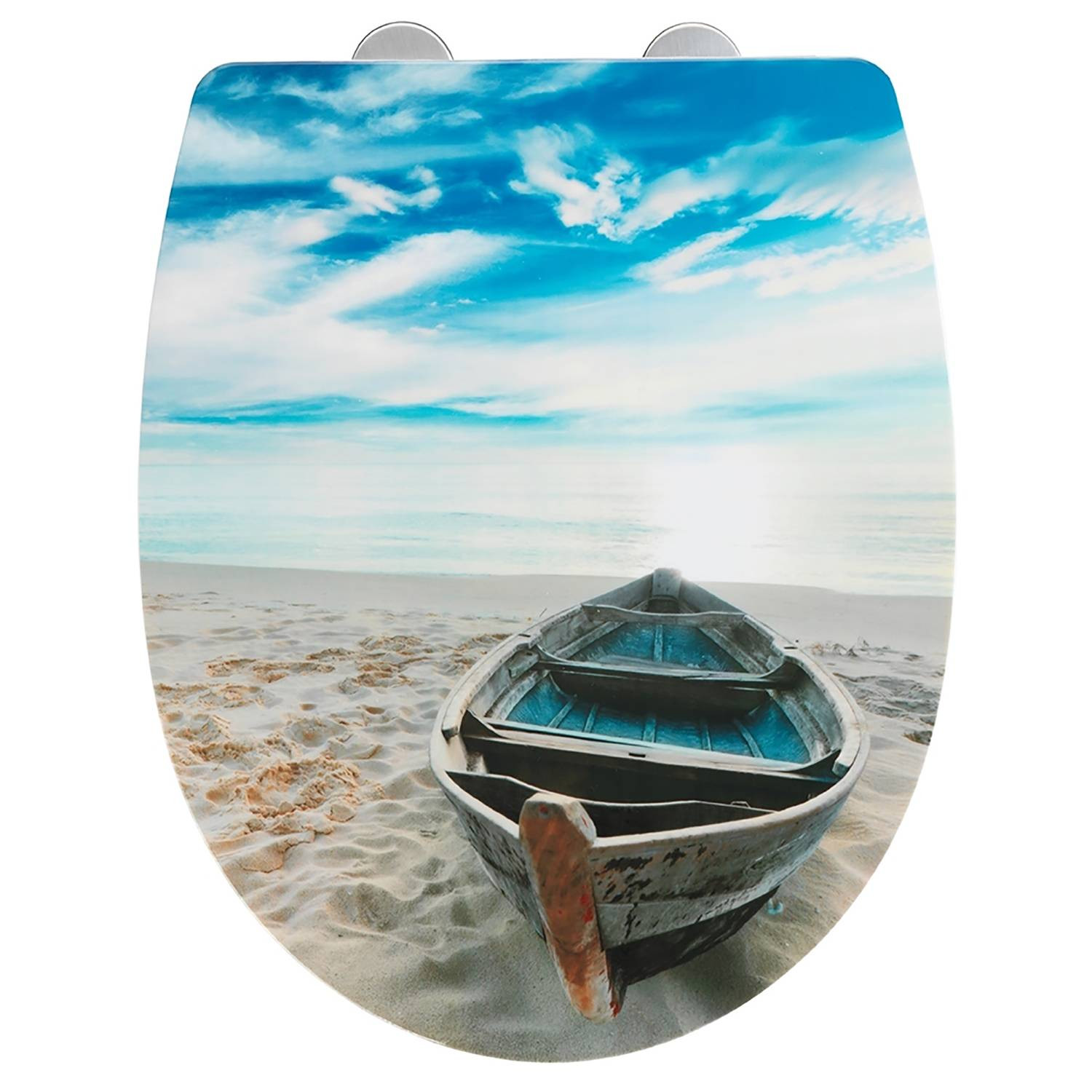 home24 Wc-bril Boat thermoplast, meerdere kleuren, 37 x 45 cm