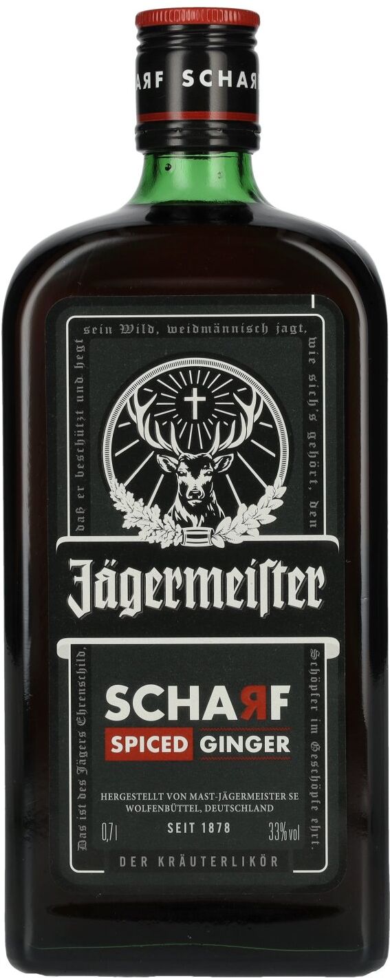 Jägermeister SCHARF SPICED Ginger Kräuterlikör 33% Vol. 0,7l