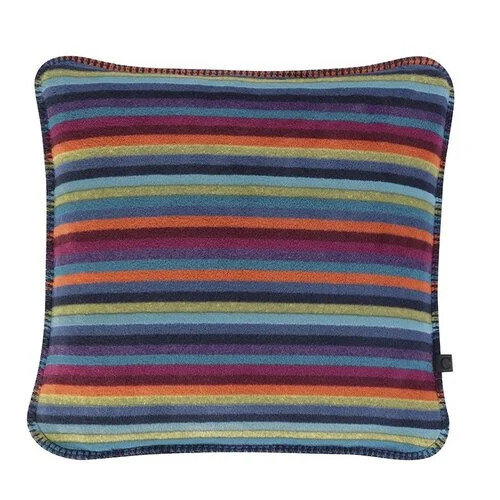 Cawo Lifestyle Kussenhoes Strepen Multicolor Donker 50x50 cm