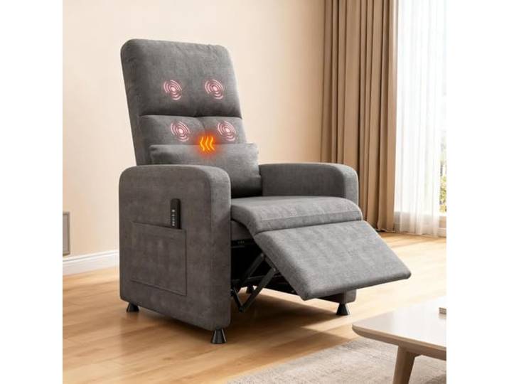 Elektrischer Fernsehsessel, Relaxsessel mit Massage & Wärmefunktion Elektrischer Relaxsessel mit Massage, Wärme- & Liegefunktion – ideal zum Entspannen, Fernsehen und Erholen im Wohnzimmer.
