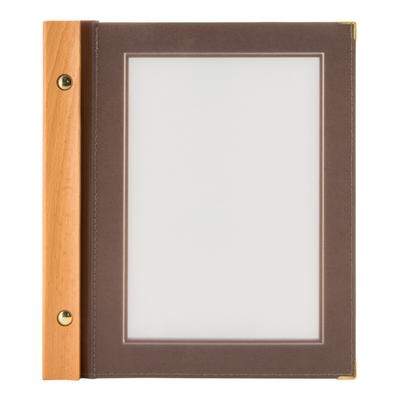 Securit® Speisekartenhülle A5 "Wood" - Braun - 4 Ansichten