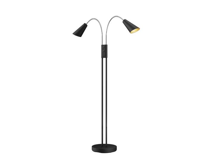 Lampadaire en métal noir