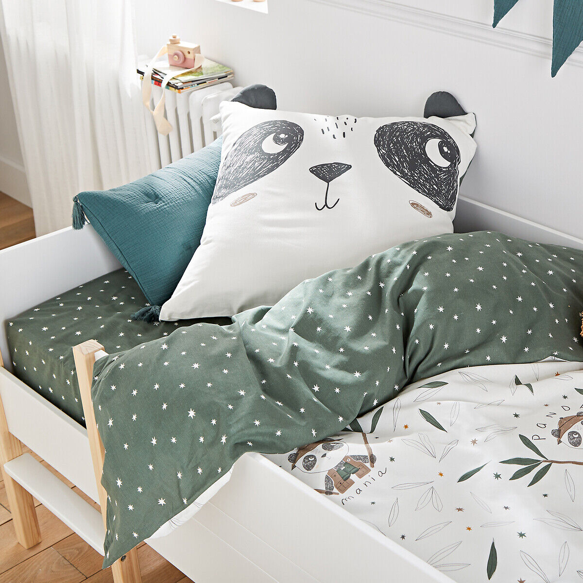 LA REDOUTE INTERIEURS Taie d'oreiller coton, Panda Mania