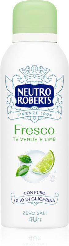 Neutro Roberts Tè Verde e Lime déodorant en spray effet 48h 50 ml