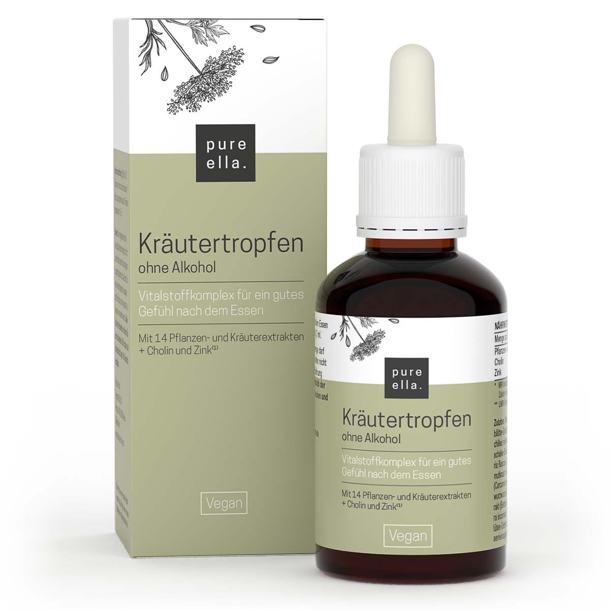 Pure Ella Kräutertropfen ohne Alkohol 50 ml Tropfen