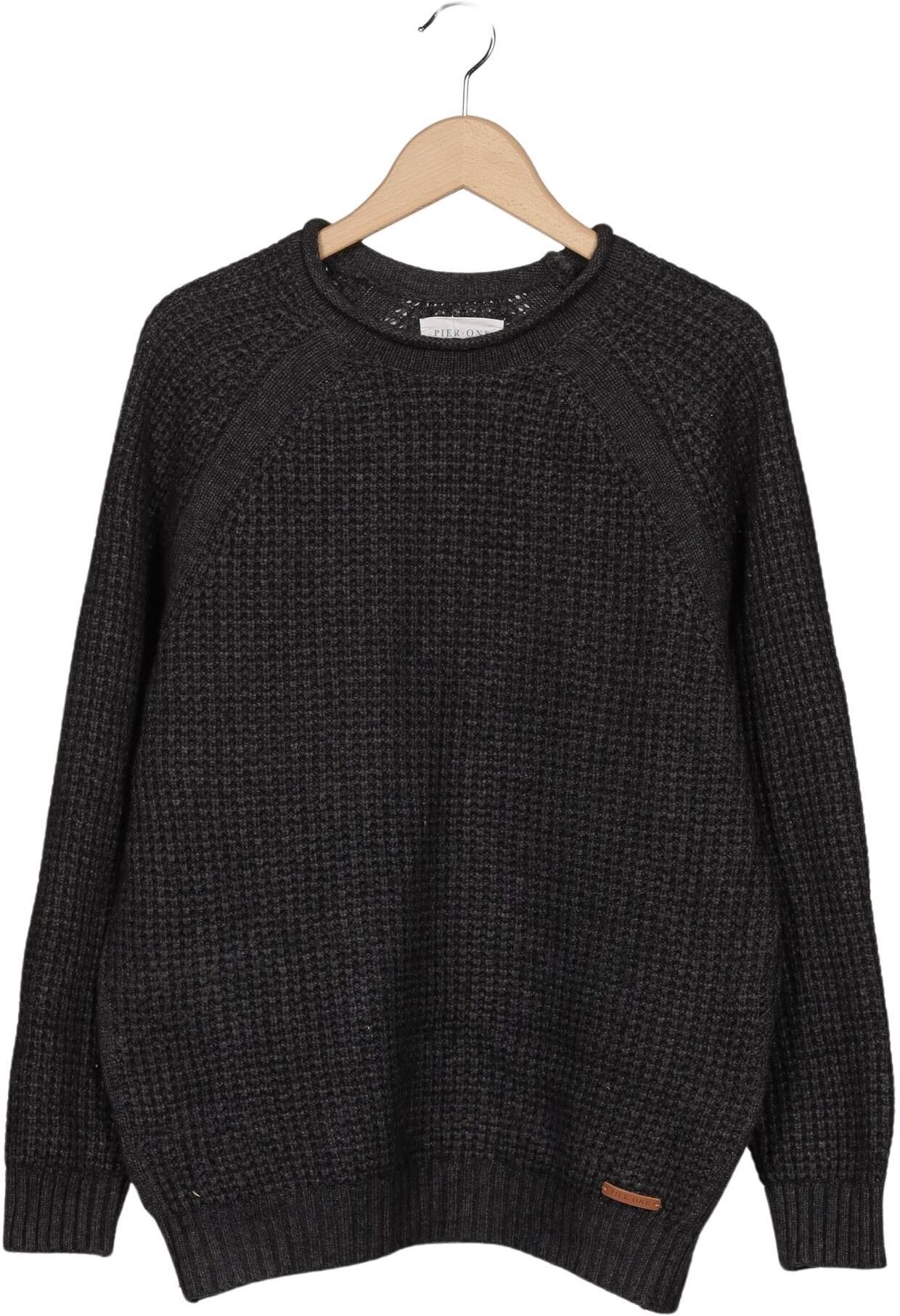 pier one Damen Pullover, Grau, Gr. M, Wolle - Second Hand
