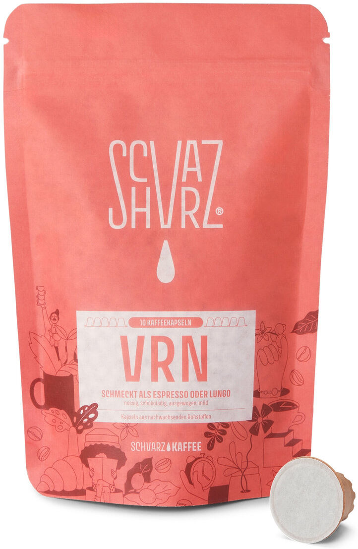 Schvarz - VRN Espresso - 10 Kapseln - Intensität: 4/6