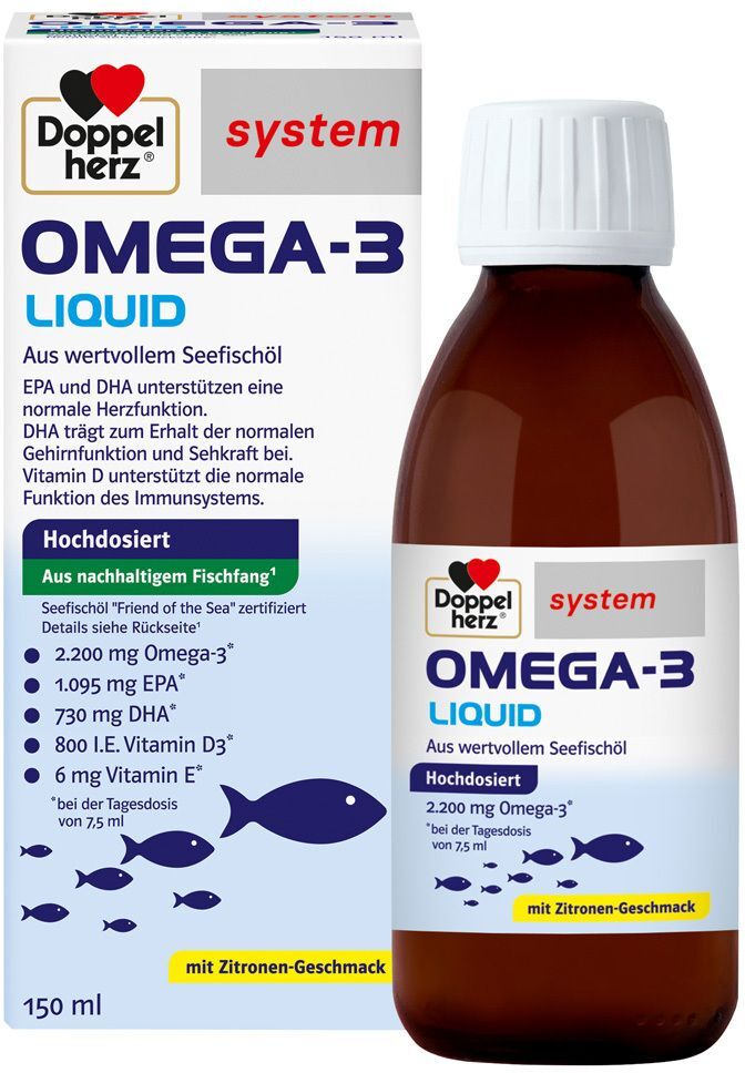 Doppelherz® system Doppelherz Omega-3 Liquid system 150 ml Flüssigkeit
