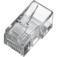Modularstecker für Flachkabel transparent