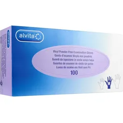 Alvita Vinyl Untersuchungshandschuhe Puderfrei M 100 ST