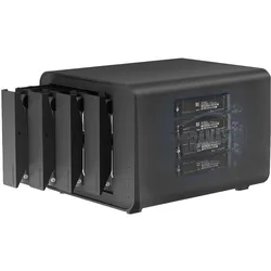 Terramaster D8 Hybrid (2.5", 3.5", M.2 2280), Festplattengehäuse, Schwarz