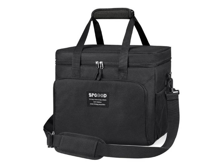 LuxusKollektion Kühltasche Kühltasche Picknicktasche Isoliert Faltbar 30L 40L Schwarz 30L