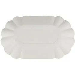 DayBays 8000 Stk. Pommes-Schalen KU1 ca.11x19,5x3,2 cm weiß laminiert ohne Beschichtung