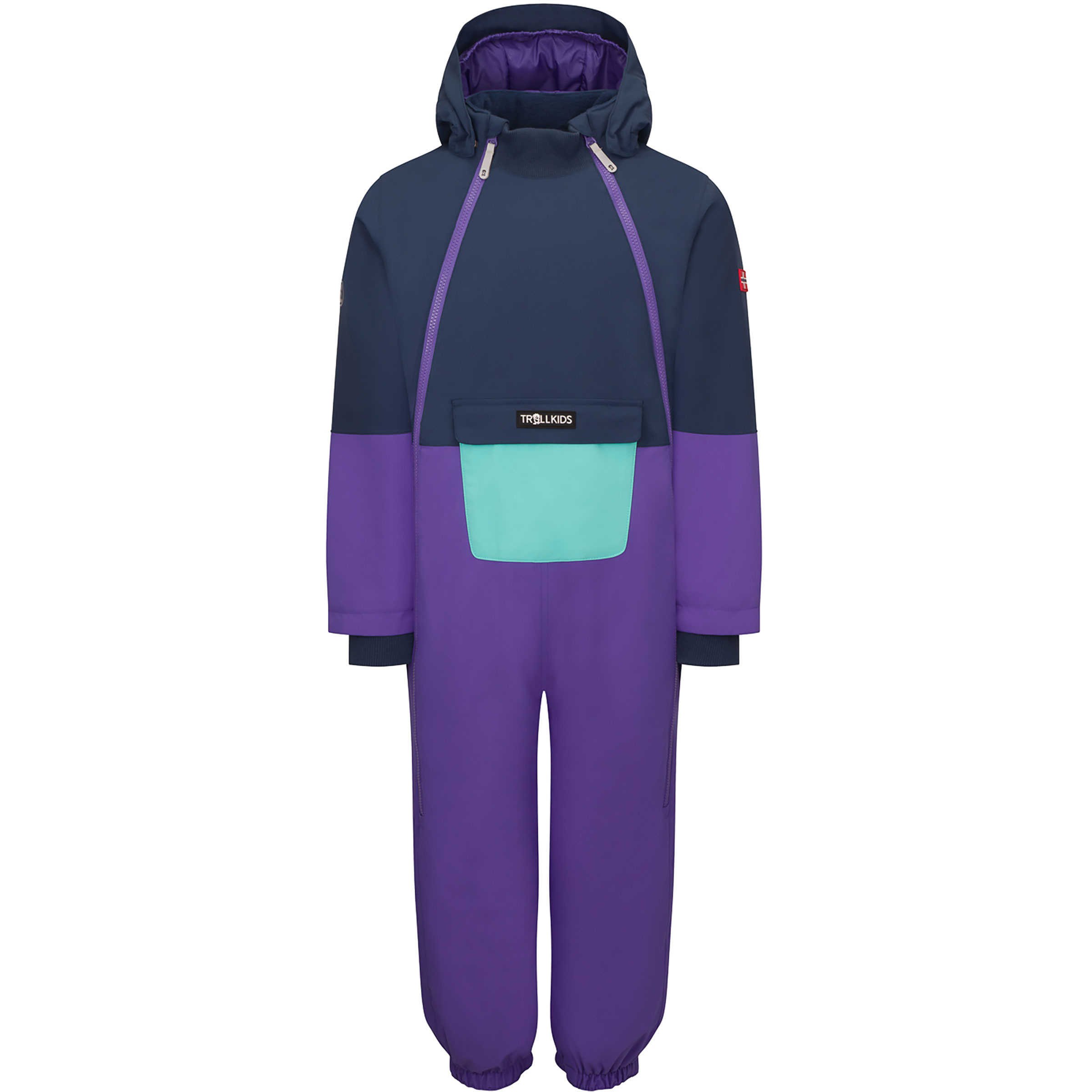 Trollkids Narvik Schneeanzug Kinder Overalls lila Größe 98 Lifestyle Widerstandsfähig