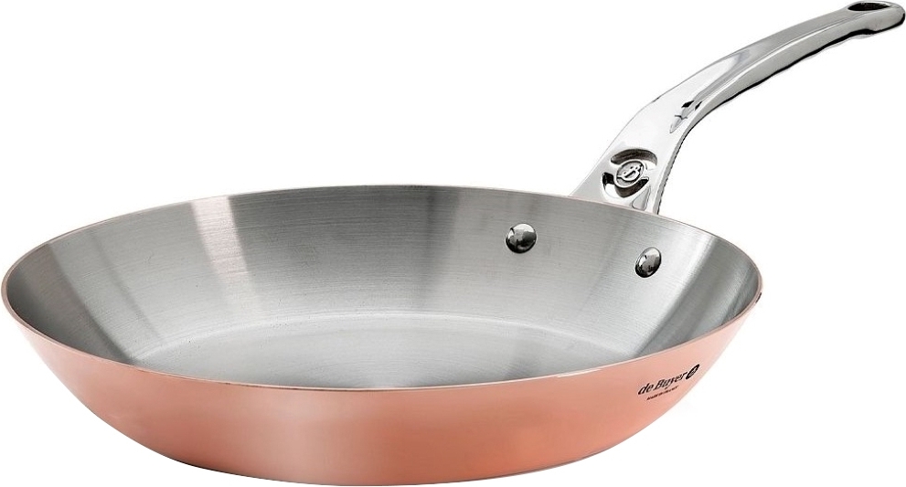 de Buyer 6224.32, Rund, Allzweckpfanne, Edelstahl, Kupfer, Keine Beschichtung, Edelstahl, Kupfer, Keramik, Halogen, Versiegelte Platte, Gas, Induktion