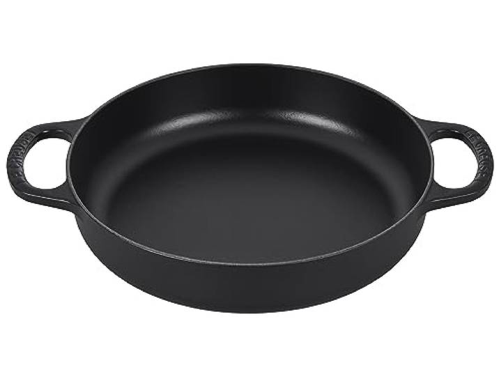 Le Creuset Signature Everyday Bratpfanne aus Gusseisen, Lakritze, 28 cm