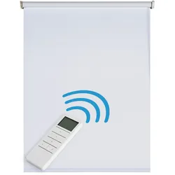 VERDUNKELUNGSROLLO motorisierte Weiß 200x250 cm