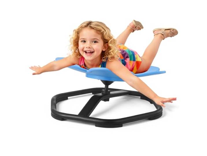 VEVOR Chaise Pivotante pour Enfants Capacité 100 kg\, Chaise Tournante Sensorielle\, Siège Rotatif en Forme de Pétale\, Base Antidérapante\, Favorisant la Coordination\, l'Équilibre et la Concentration