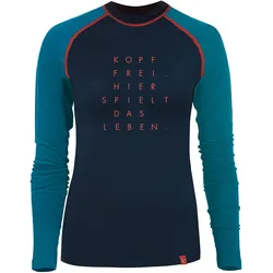 Ein schöner Fleck Erde, Damen, Funktionsshirt, Kopffrei (L), Blau, L