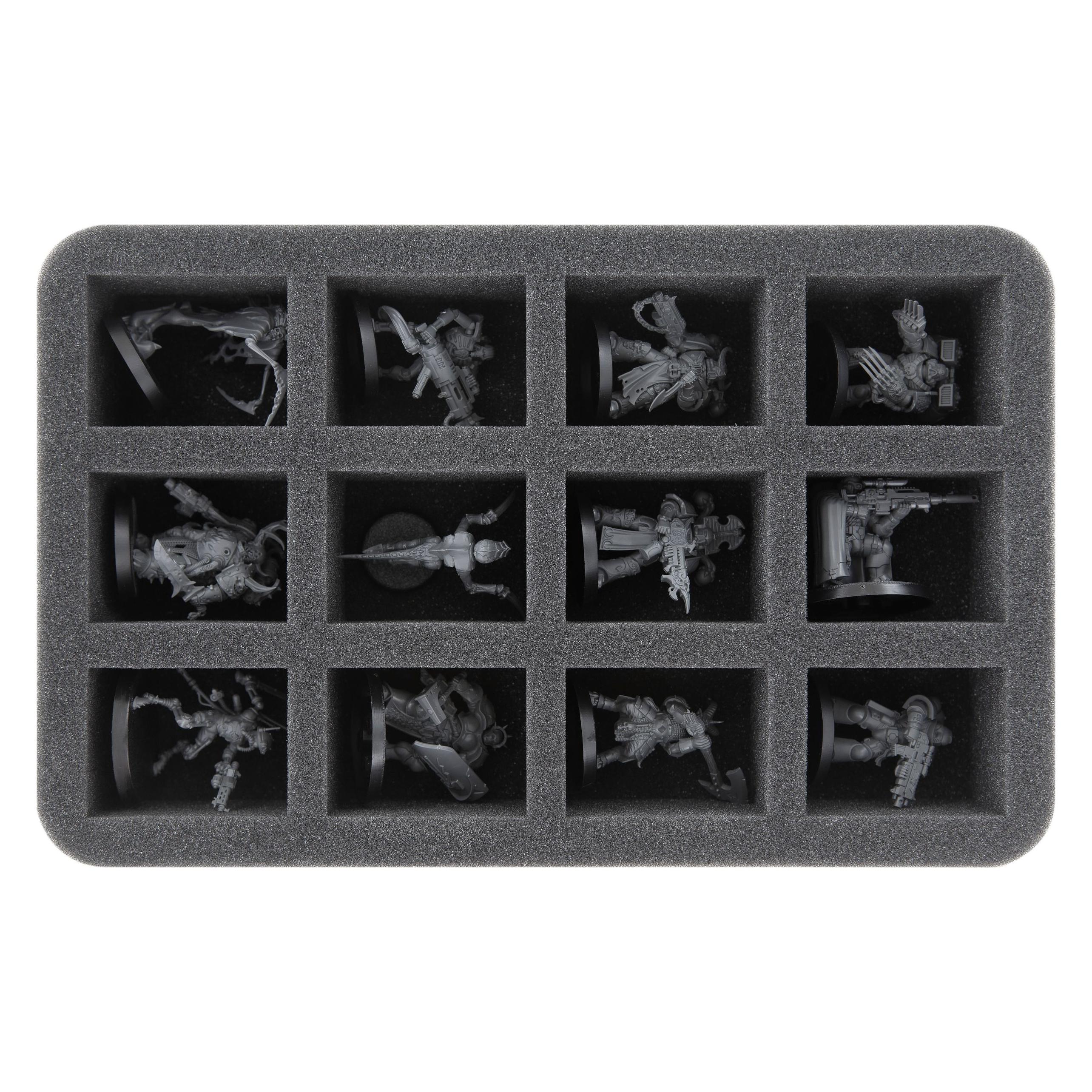 Feldherr HS050A072 - Schaumstoffeinlage für Necrons - 12 Fächer (Schaumstoff) (HS050A072)