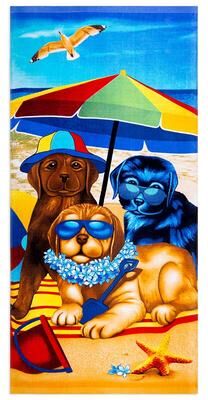 JML 100% Cotton Printed Beach Towel