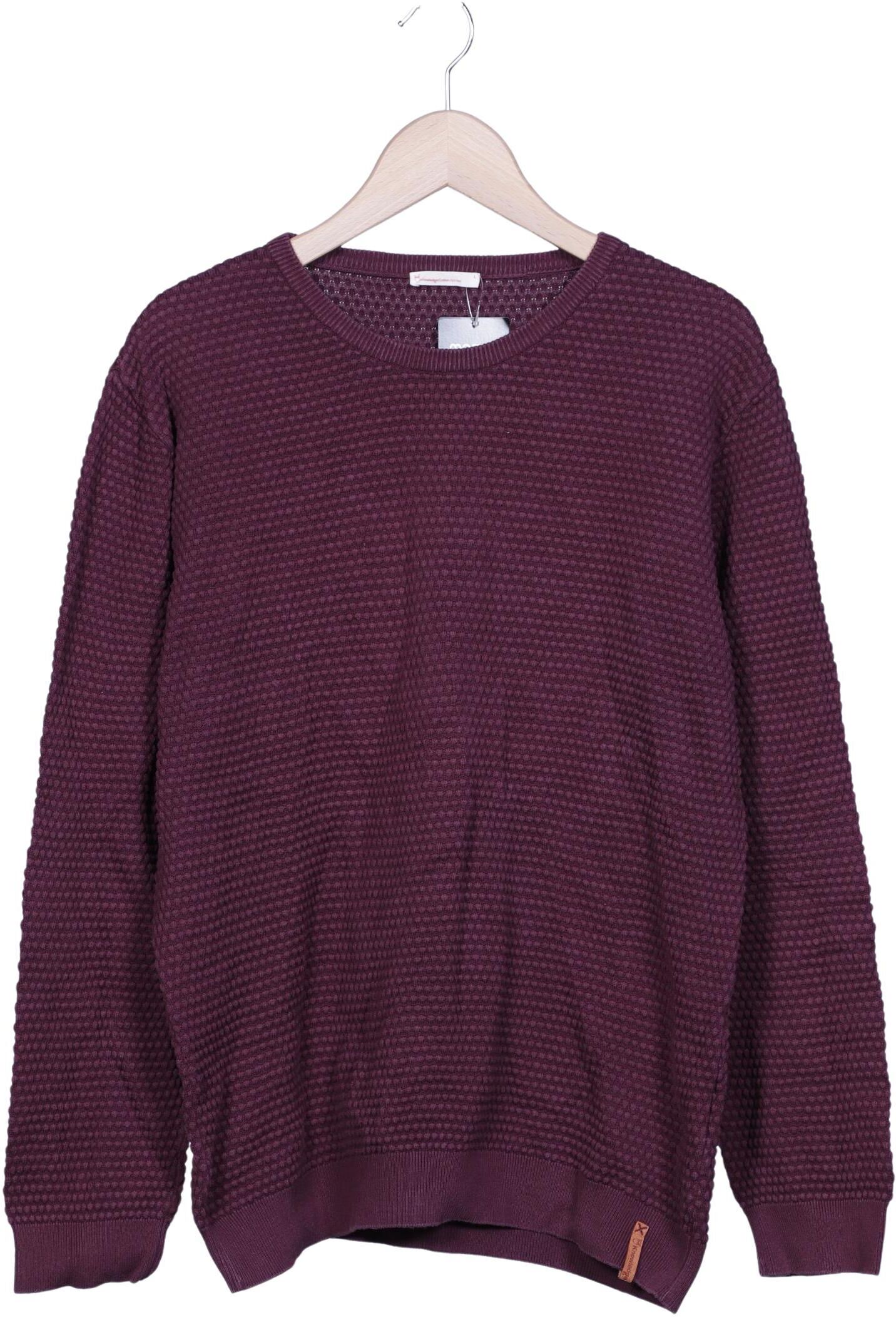 Knowledge Cotton Apparel Herren Pullover, Bordeaux, Gr. L, Baumwolle - Second Hand
