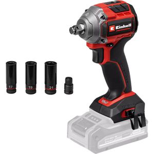 Einhell-Professional Akku-Schlagschrauber TP-CW 18/260-C Li BL, Solo, 260 Nm, 18 V, mit Bit-Adapter und Nuss-Set