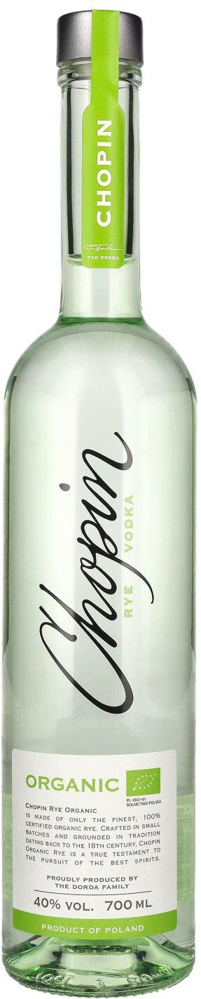 Chopin Vodka Chopin Organic Rye Vodka Organic 40% Vol. 0,7l