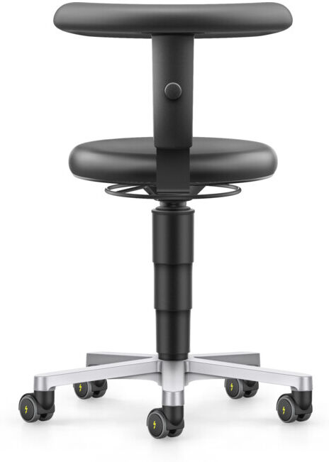 Bimos Tabouret ESD Skintec noir Hauteur d’assise 450-650 mm Support flexible (9463E-4000-1F)