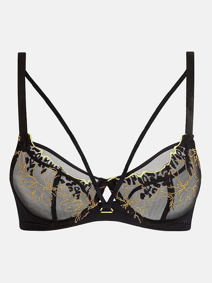 Chantelle Spacer-BH in Schwarz/ Senf - 75D