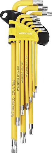 WorkPro TX T-Profil Stiftschlüsselsatz T 10, T 15, T 20, T 25, T 27, T 30, T 40, T 45, T 50