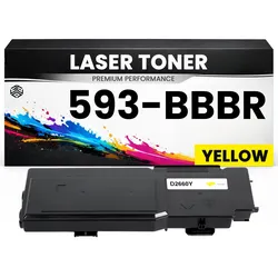 XL Toner kits kompatibel für Dell 593-BBBR Color Laser Printer C2660dn/C2665dnf in Gelb