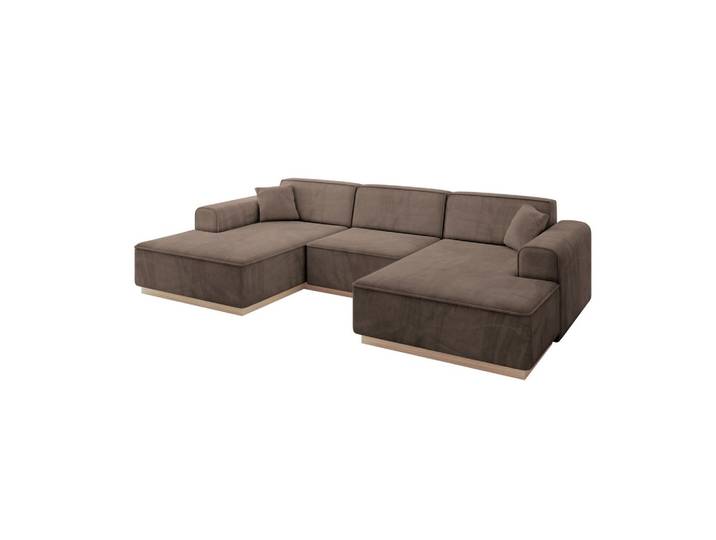 WOHNLANDSCHAFT IREA-U1 - 301x165x80 cm Braun