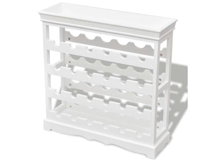 XHNIFBN Weinregal Holz Fuer 24 Flaschen Weinschrank Weiss 70x22,5x70,5cm Freistehendes Flaschenregal fuer Kueche, Esszimmer und Wohnzimmer. Bietet Platz fuer 24 Weinflaschen mit oberer Ablage.