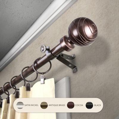 InStyleDesign Desmond Adjustable Curtain Rod