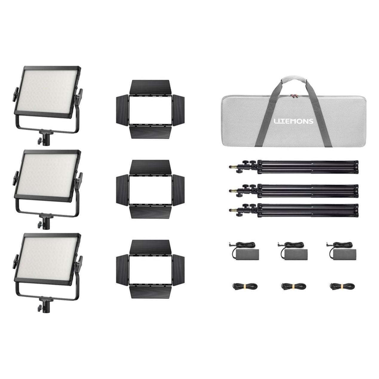 Godox LP400R K3 Black Litemons RGB LED Light Panel 3 light kit (D299821)