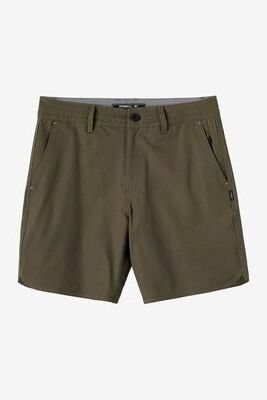 O'Neill s Utility Scallop Hybrid 16"" Hybrid Shorts in Army, Size 28, Elastane/Polyester"