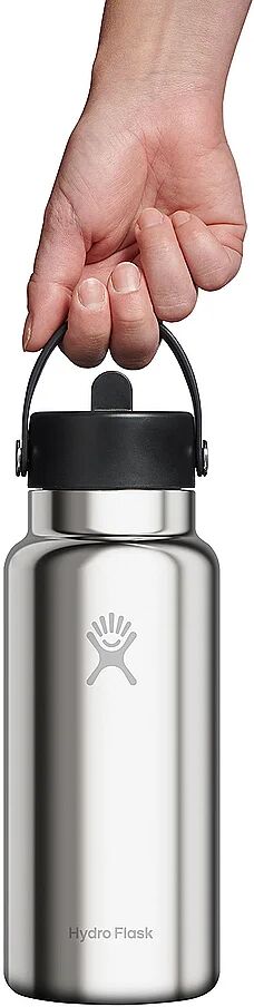 HYDRO FLASK Trinkflasche Wide Flex Straw Limited Edition 946ml isoliert silber B