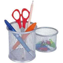 Wedo Stifteköcher-Set »Office« grau, 10x8.5x10 cm