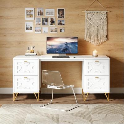 Kodotan sofa Stylish Office Desk,Wood Computer Desk,Convenient Executive Desk