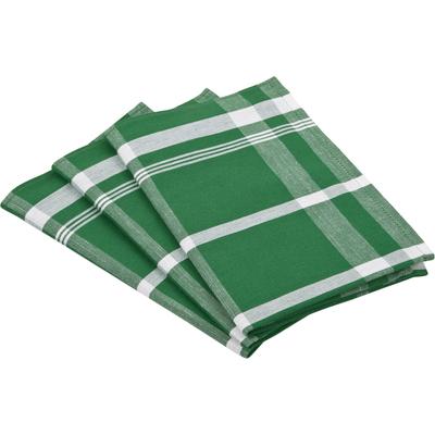 ROSS "Exclusiv" Blockkaro, 50% Baumwolle, 50% Leinen, 50x70 cm