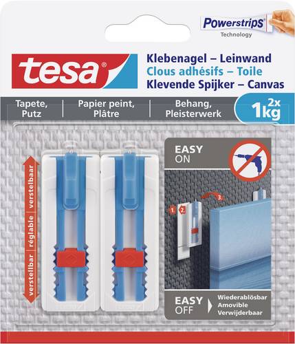 Tesa 77778 Klebenagel-Leinwand Weiß Inhalt: 2St.